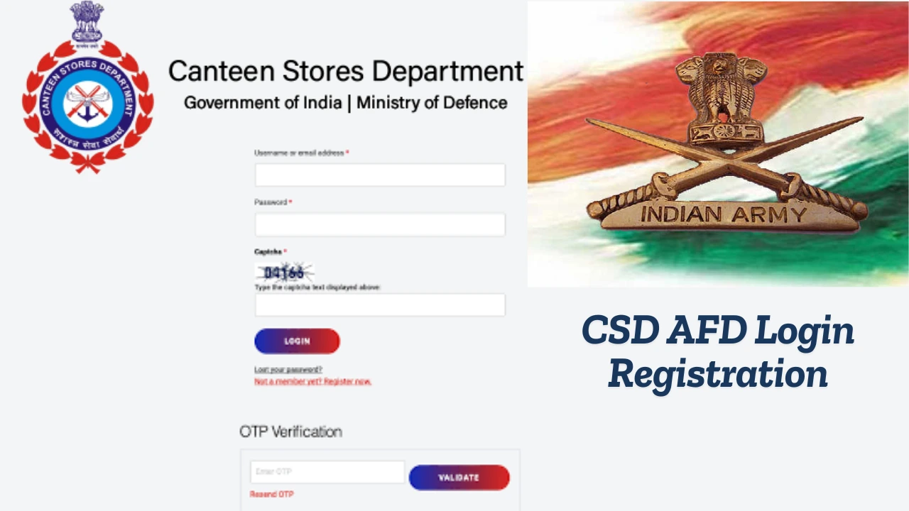 CSD AFD Login Registration